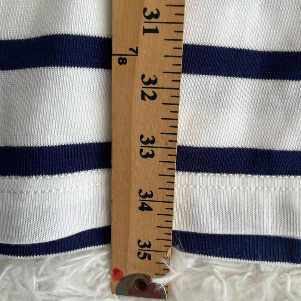 KATE SPADE Womens Tropez Dress Size Medium Blue White Striped Nautical Beach